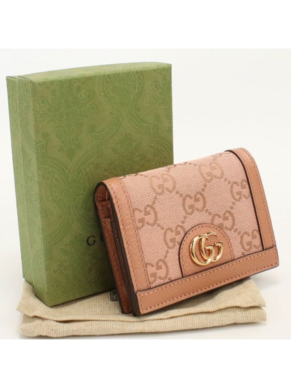 Gucci Compact Wallet Ophidia Bifold GG Canvas